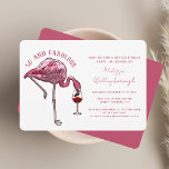 Invitación 50.ª fiesta de cumpleaños 50 y fabuloso flamenco r<br><div class="desc">Personalizar esta encantadora invitación de flamingo de fiesta de cumpleaños número 50 para crear una invitación única para la celebración de su cumpleaños. Agregue los detalles de su fiesta haciendo clic en el botón "Personalizar".</div>