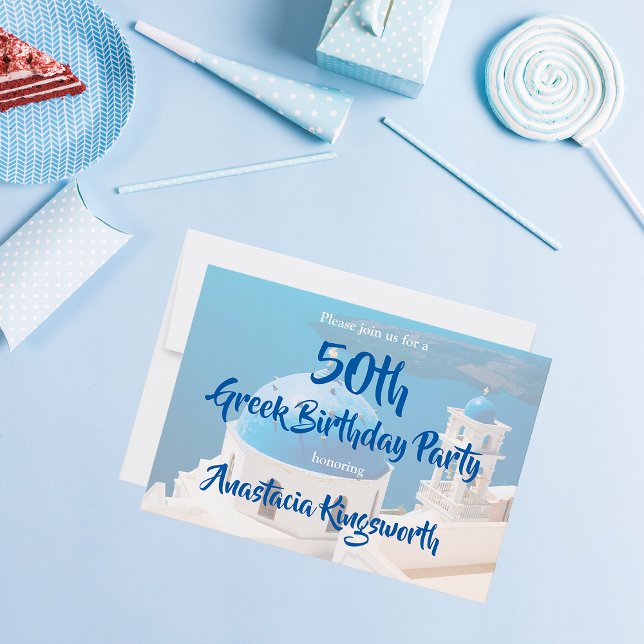 Invitación 50.ª fiesta de cumpleaños de Grecia (Subido por el creador)
