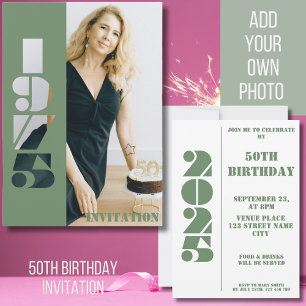 Invitación 50.ª foto de la fiesta de cumpleaños nacida en 197
