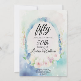 Invitación 50.ª Simple Cincuenta Aniversario De La Flora De L