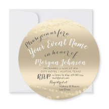 50.º 60.º 70.º 80 cumpleaños Confetti Gold