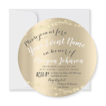 50.º 60.º 70 cumpleaños Confetti Gold