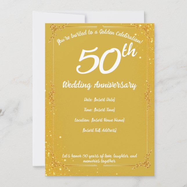 Invitación 50.º aniversario (Anverso)