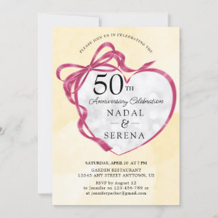 Invitación 50.º Aniversario Boda