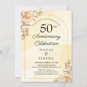Invitación 50.º Aniversario Boda