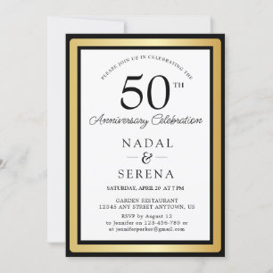 Invitación 50.º Aniversario Boda