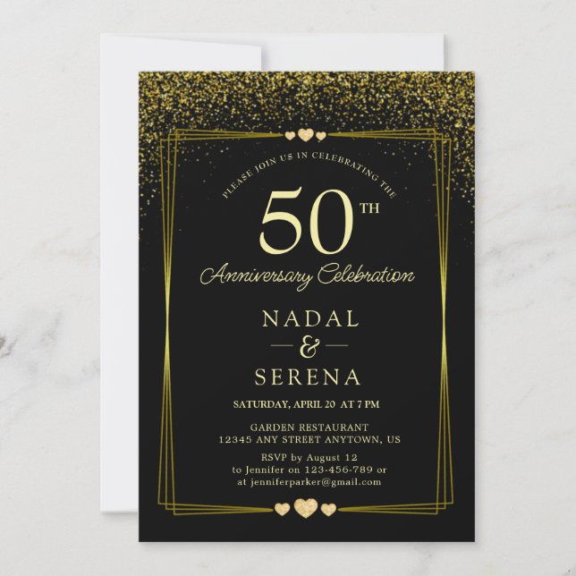 Invitación 50.º Aniversario Boda (Anverso)