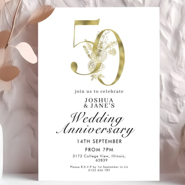 Invitación 50.º Aniversario Boda (Subido por el creador)