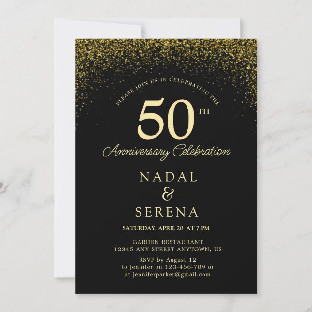 Invitación 50.º Aniversario Boda (Anverso)