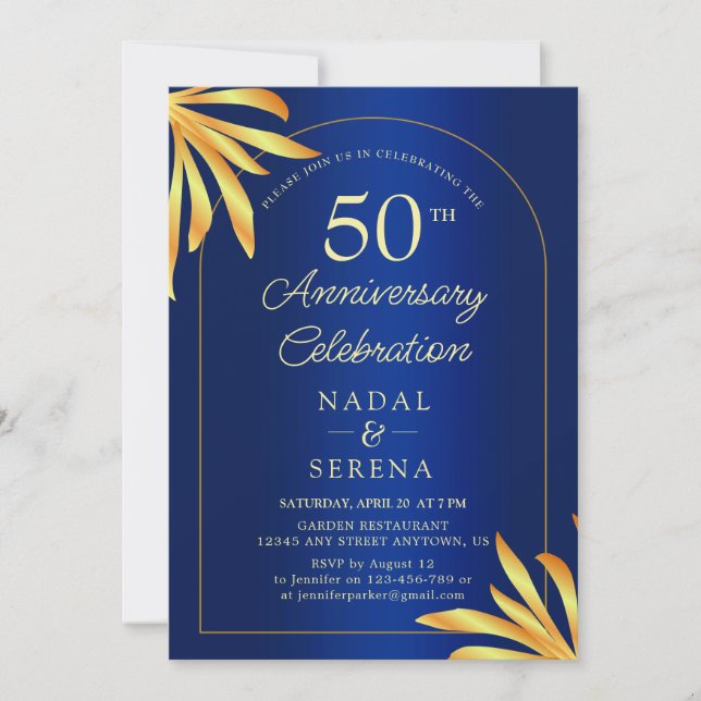 Invitación 50.º Aniversario Boda (Anverso)