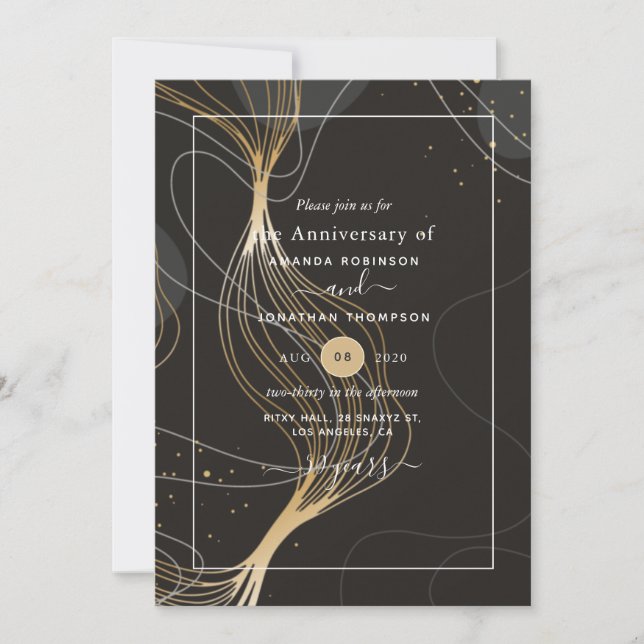 Invitación 50.º Aniversario Boda de Oro (Anverso)