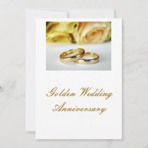 Invitación 50.º Aniversario Boda Dorado