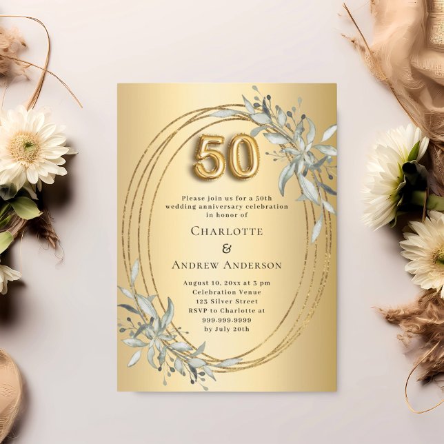Invitación 50.º aniversario de la vegetación de oro (Subido por el creador)