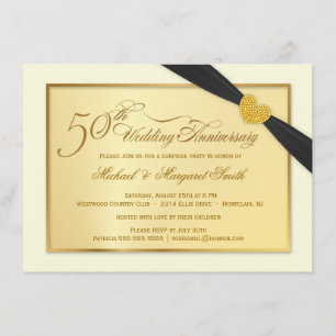 Invitación 50.º Aniversario de los Bodas de Oro