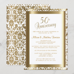 Invitación 50.º Aniversario del Boda de Oro 💑 2   DIY Textos