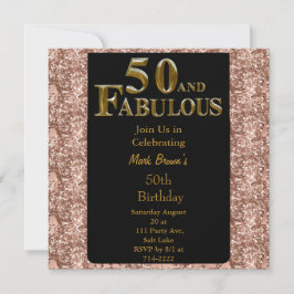 Invitación 50.º cumpleaños
