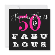 50.º cumpleaños 50 fabuloso fiesta de cumpleaños H