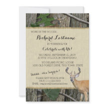 50.º cumpleaños con camo de caza