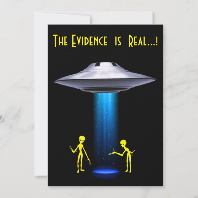 Invitación 50.º cumpleaños 👽 Fiesta de secuestro de extranje (Anverso)