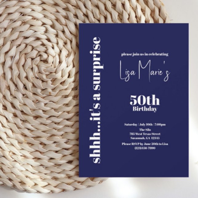 Invitación 50.º cumpleaños sorpresa de la Marina Moderna (Subido por el creador)