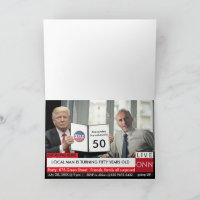 50.º cumpleaños Trump recibe divertidas noticias d