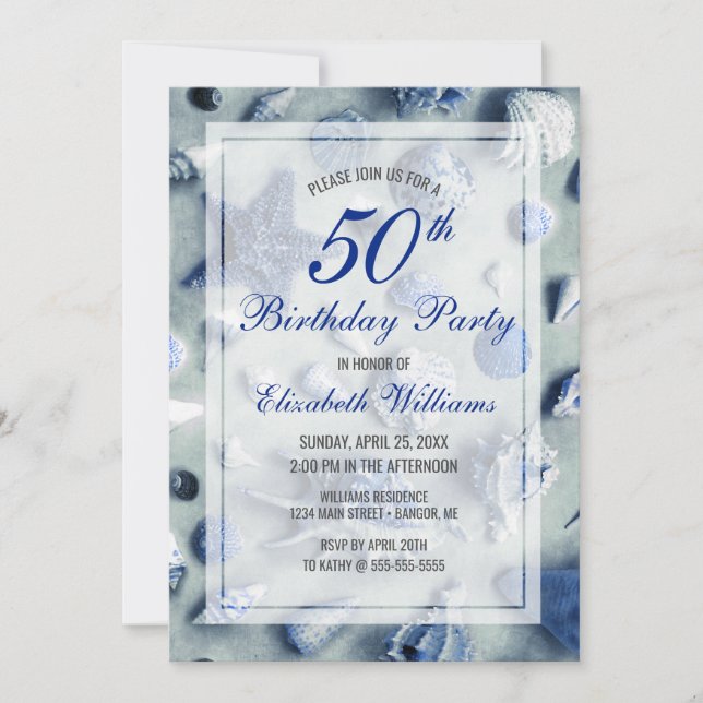 Invitación 50.º Día de la Costa Azul (Anverso)
