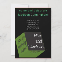 Invitación 50.º Espectacular Cubo Geométrico