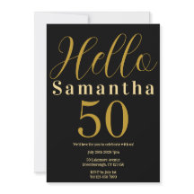50.º Fiesta elegante de oro negro