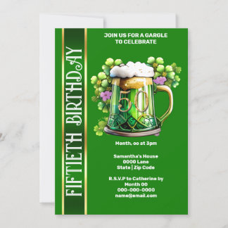 Invitación 50.º hito de los cincuenta chicos irlandeses para