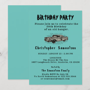 Invitación 50.º Nacimiento Entusiast Vintage