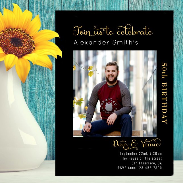 Invitación 50.º Nacimiento Negro (Subido por el creador)