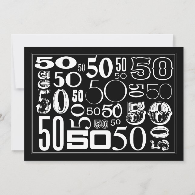 Invitación ¡50, 50 y más 50! (Anverso)