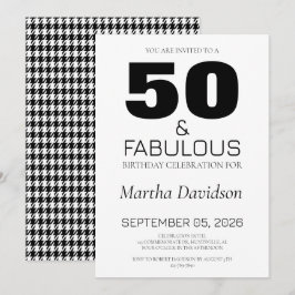 Invitación 50 and Fabulous | 50th Birthday Invitation