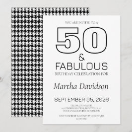 Invitación 50 and Fabulous | 50th Birthday Invitation