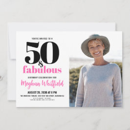 Invitación 50 and Fabulous | 50th Birthday Party