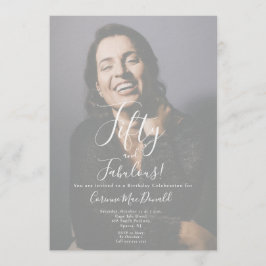 Invitación 50 and Fabulous Birthday Party Invitation