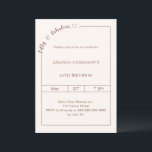 Invitación 50 and fabulous ivory birthday<br><div class="desc">Celebrate a milestone in style with this elegant 50 & Fabulous birthday invitation in soft ivory. Designed for a sophisticated and memorable celebration, this invitation features a clean, modern layout with a delicate script detail and subtle heart accent for a feminine and timeless touch. Perfect for women celebrating their 50th...</div>