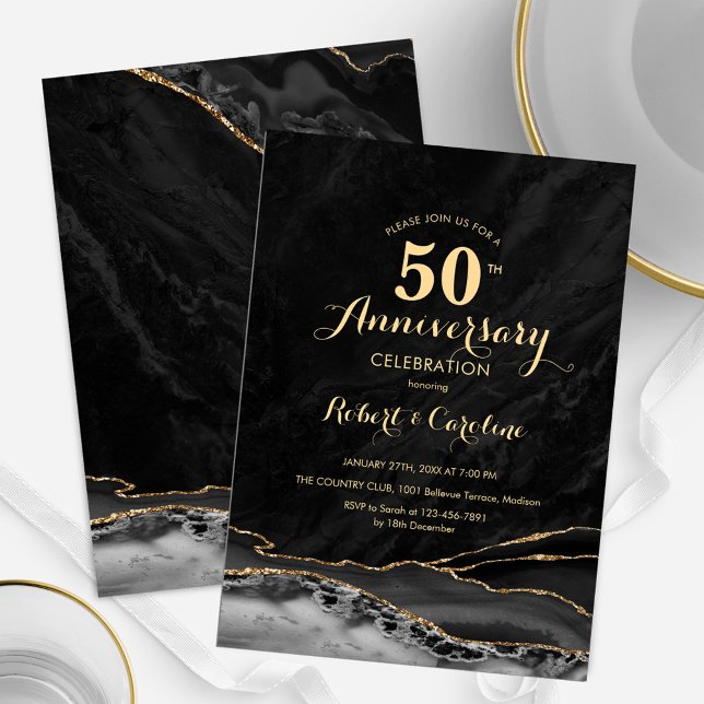Invitación 50 Aniversario Black Gold (Subido por el creador)