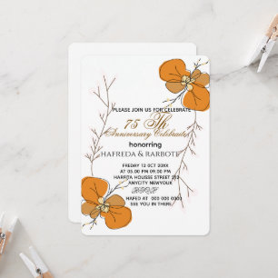 Invitación 50 Aniversario, Boda Aniversario Greene