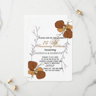 Invitación 50 Aniversario, Boda Anni Vegetación