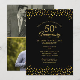 Invitación 50° Aniversario Boda Corazones de Amor 2 Foto