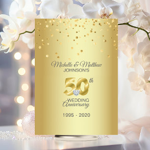 Invitación 50 Aniversario Boda de Oro personalizado