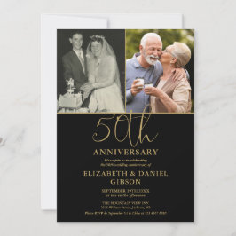 Invitación 50 Aniversario Boda Entonces Y Ahora 2 Foto