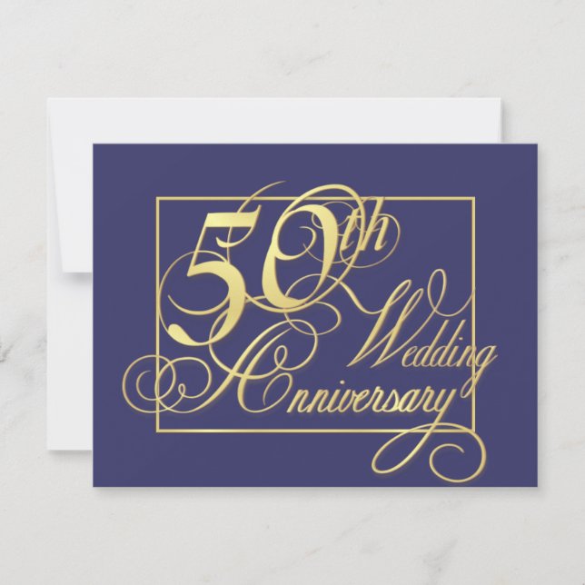 Invitación 50 Aniversario de Boda - Oferta Económica (Anverso)