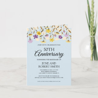 Invitación 50° aniversario de la flor silvestre