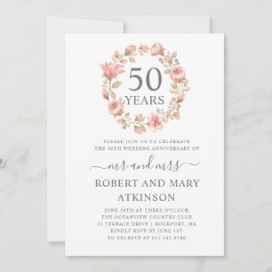Invitación 50° Aniversario de la Flora Rosa
