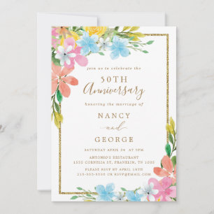 Invitación 50° Aniversario de la Frontera de Oro Floral