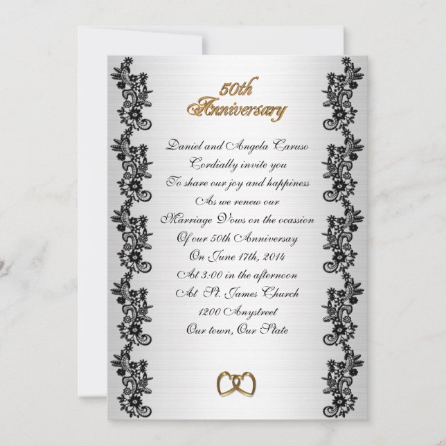 Invitación 50° Aniversario de la renovación de la frontera ne (Anverso)