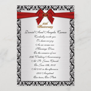 Invitación 50 Aniversario de la renovación de la promesa Invi