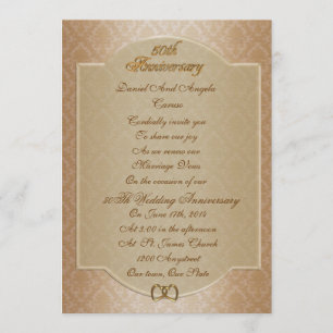 Invitación 50 Aniversario de la renovación de la promesa Invi